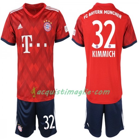 Divisa di Calcio Bayern Monaco Joshua Kimmich 32 Bambino Prima 2018/2019